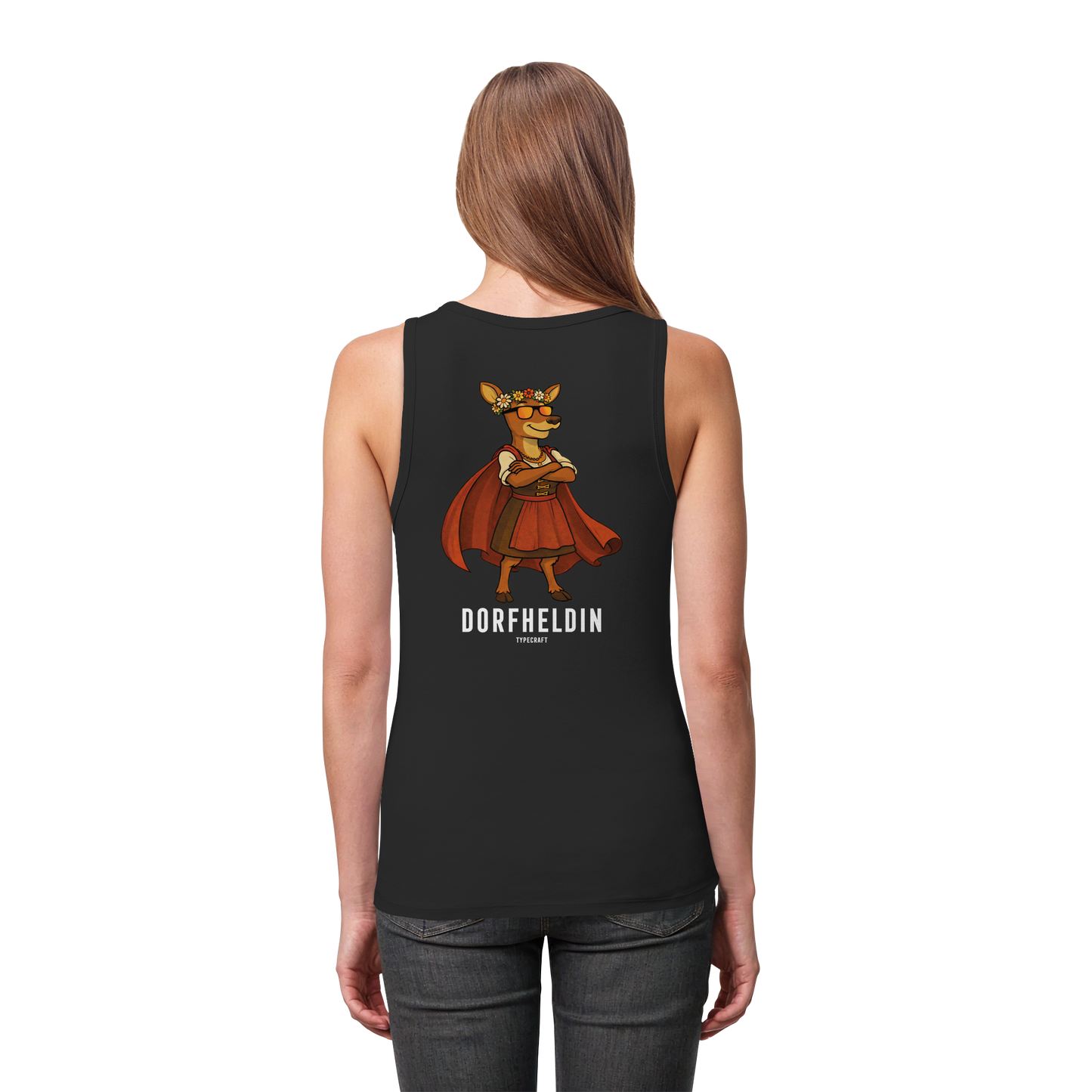 Dorfheld - Womens Organic Fitted Tank Top (Backprint)