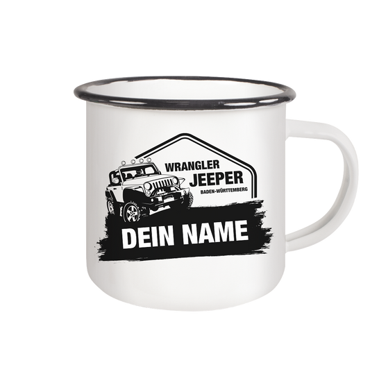 Wrangler Jeeper Girl – Emaille Tasse
