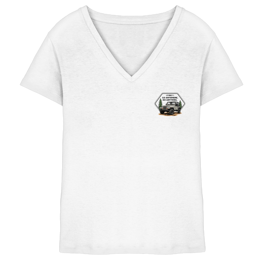 Ladies V-Neck Shirt - Wrangler YJ