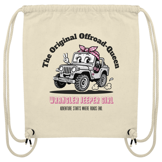 Offroad Queen - Wrangler Jeeper Girl - Organic Gym-Bag