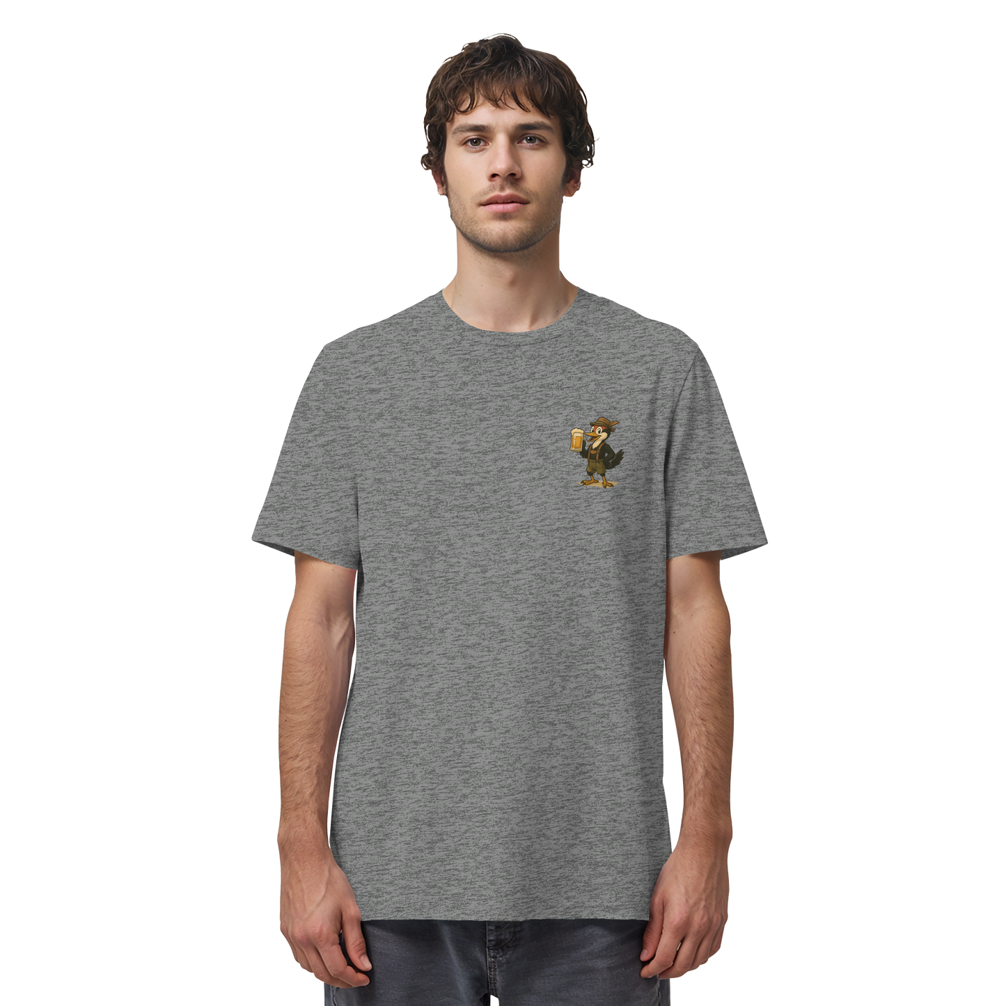 Schluckspecht T-Shirt – das witzige Partyshirt für echte Feierfreunde! - Organic Shirt