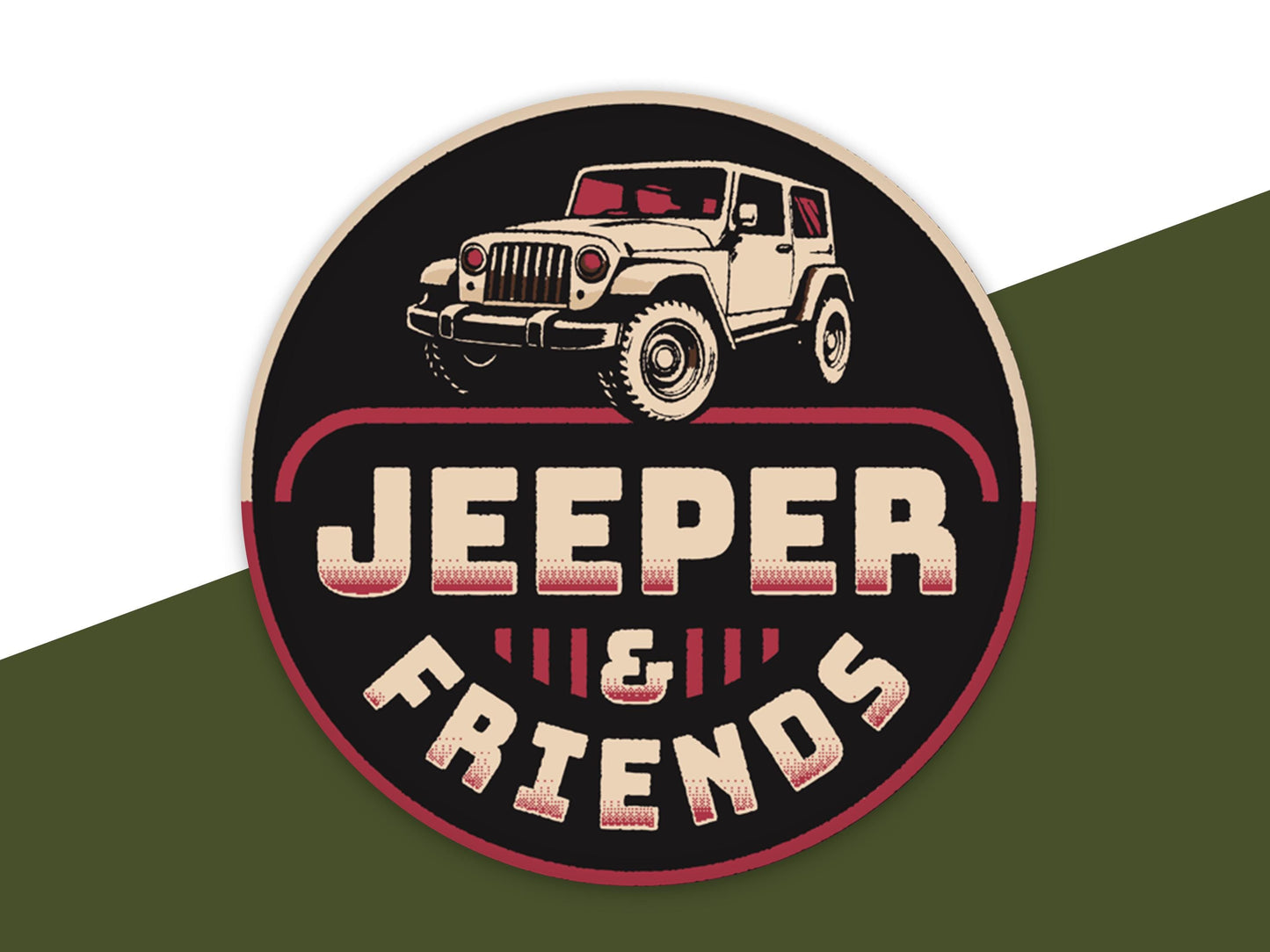 Jeeper & Friends Auto Aufkleber (2er Set)