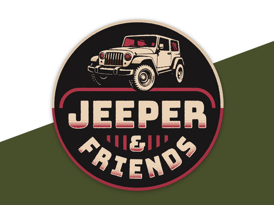 Jeeper & Friends Auto Aufkleber (2er Set)