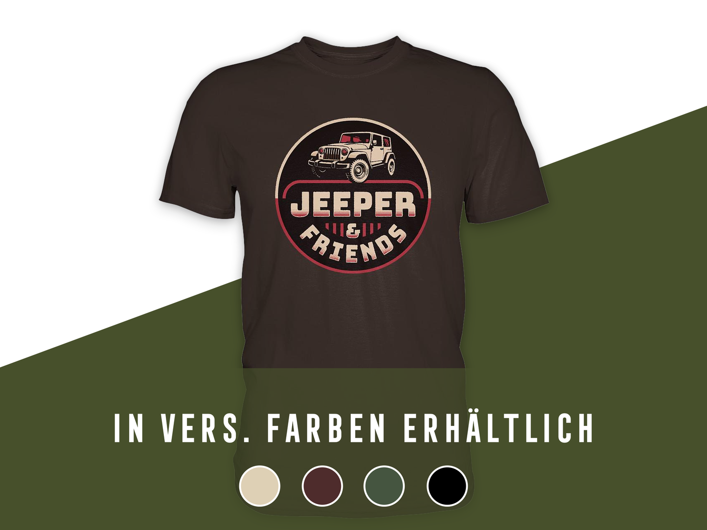 Jeeper & Friends – Premium Shirt für echte Offroad-Fans