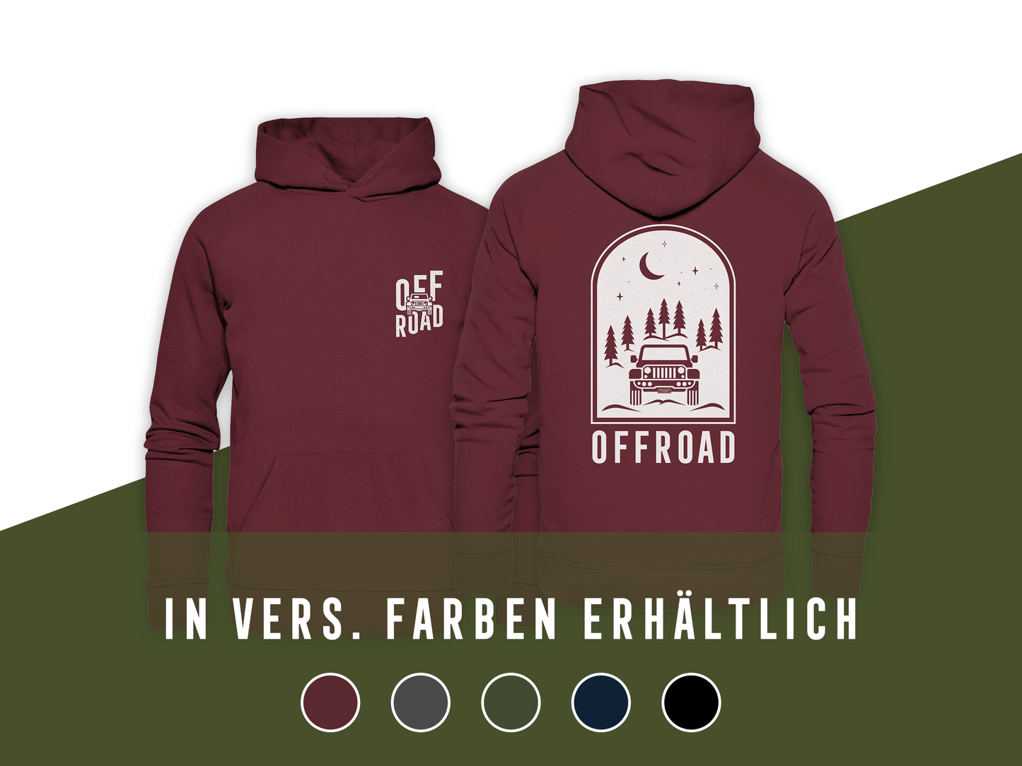 Offroad Jeeper Hoodie – Organic & Unisex