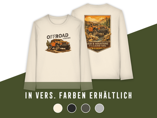 Offroad Legends - Mud & Mountains - Organic Longsleeve T-Shirt