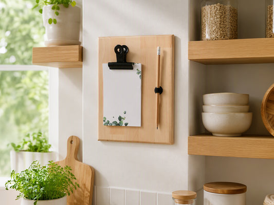 Handgefertigtes Memoboard aus Buchenholz – Praktisch & stilvoll