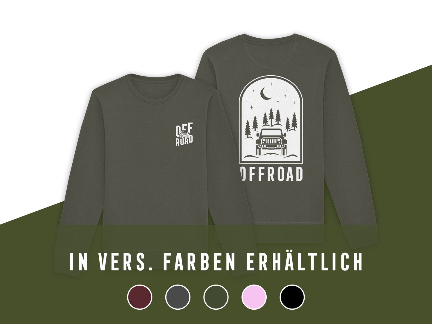 Offroad Jeeper Sweatshirt – Organic & Unisex