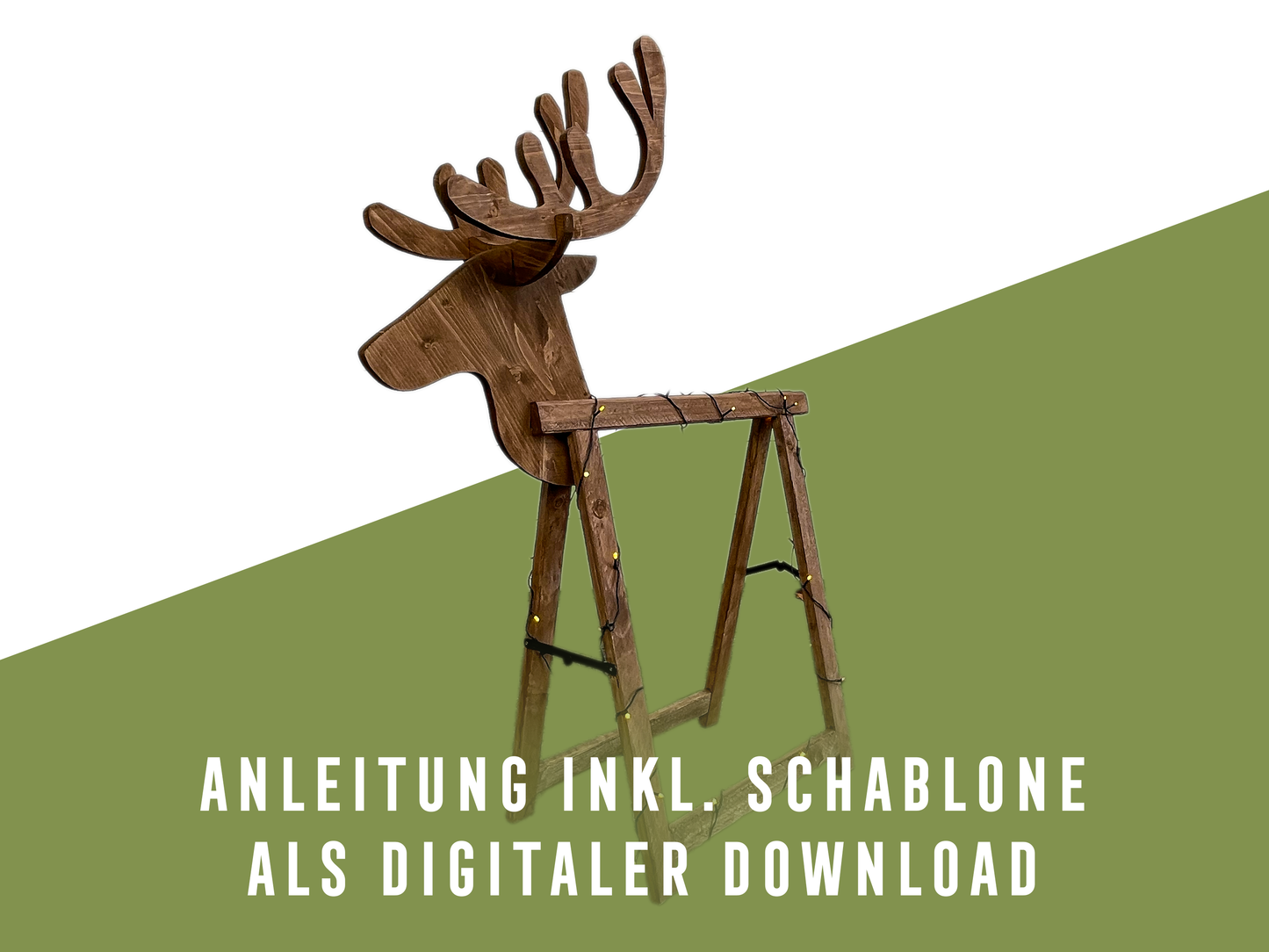 Klappbock-Rentier – Anleitung inkl. Schablone (PDF Download)
