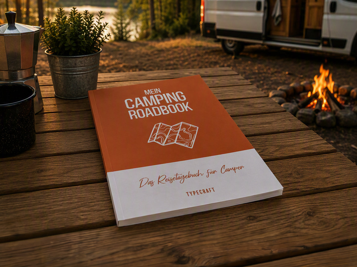 Mein Camping Roadbook – Dein Reisetagebuch für Camper, Vanlife & Outdoor-Abenteuer