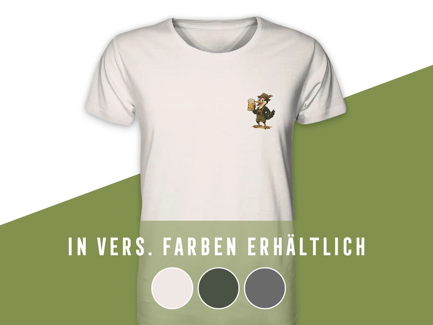 Schluckspecht T-Shirt – das witzige Partyshirt für echte Feierfreunde! - Organic Shirt