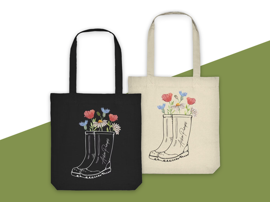„Acker Pumps“ Organic Tote-Bag – Dein Dorfkind-Statement für Alltag, Partys & Festivals