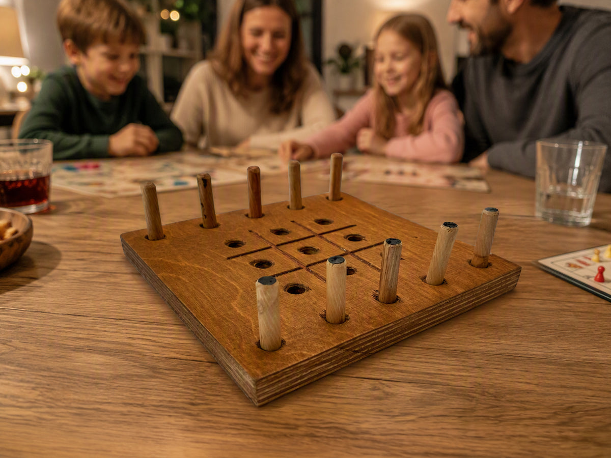 DIY Spiel „Tic Tac Toe“ – Anleitung inkl. Schablone (PDF Download)
