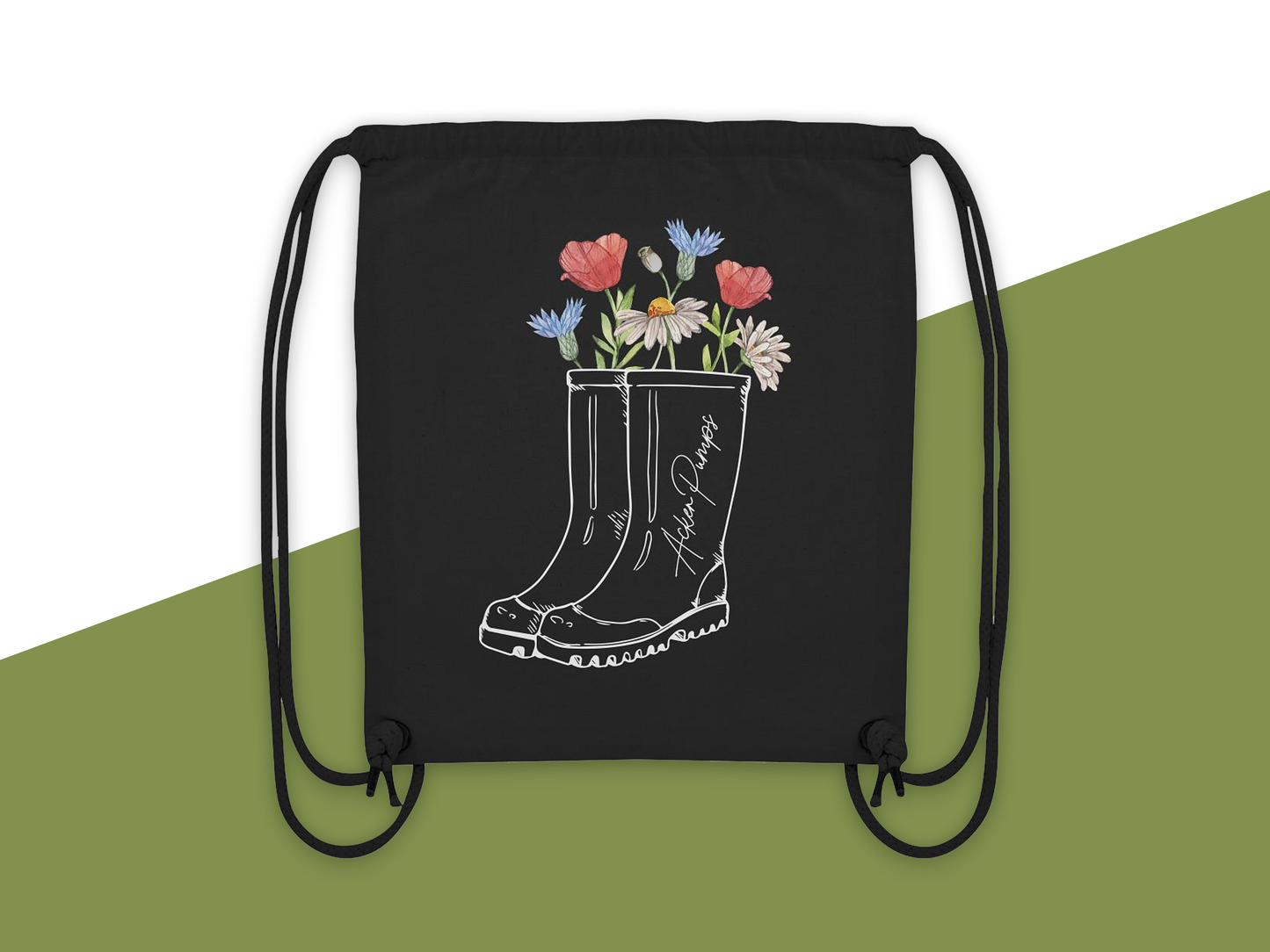 Organic Gym-Bag „Acker Pumps“ – Dein Dorfkind-Statement für Alltag, Partys & Festivals