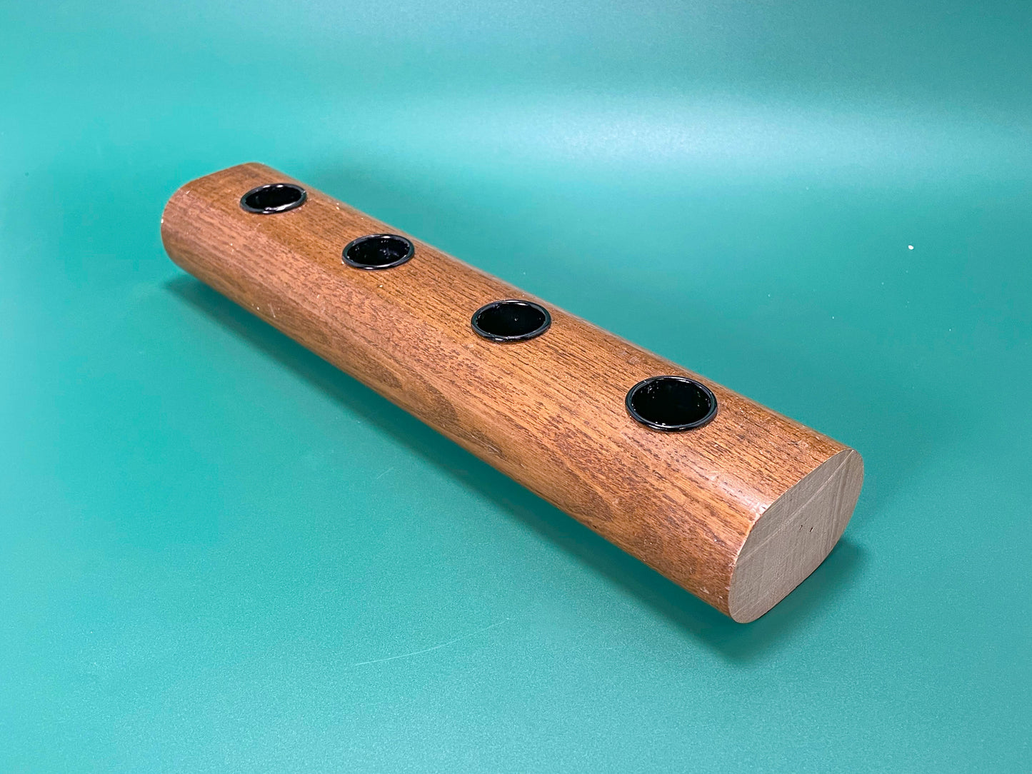 Upcycling Adventskranz aus altem Eichen-Tischbein – nachhaltiges Einzelstück für die Adventszeit