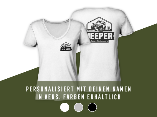 Wrangler Jeeper Baden-Württemberg - Ladies V-Neck Shirt
