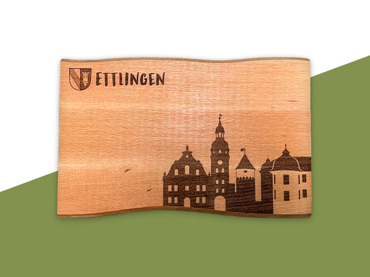 Handgefertigtes Vesperbrett aus Buchenholz – Ettlingen Edition