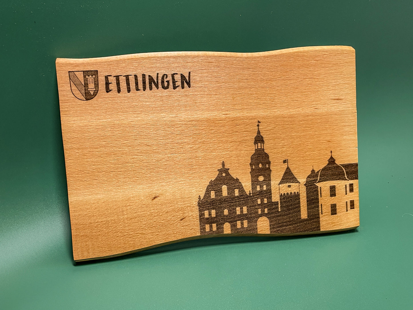 Handgefertigtes Vesperbrett aus Buchenholz – Ettlingen Edition