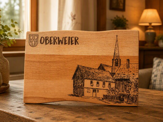 Handgefertigtes Vesperbrett aus Buchenholz – Oberweier Edition
