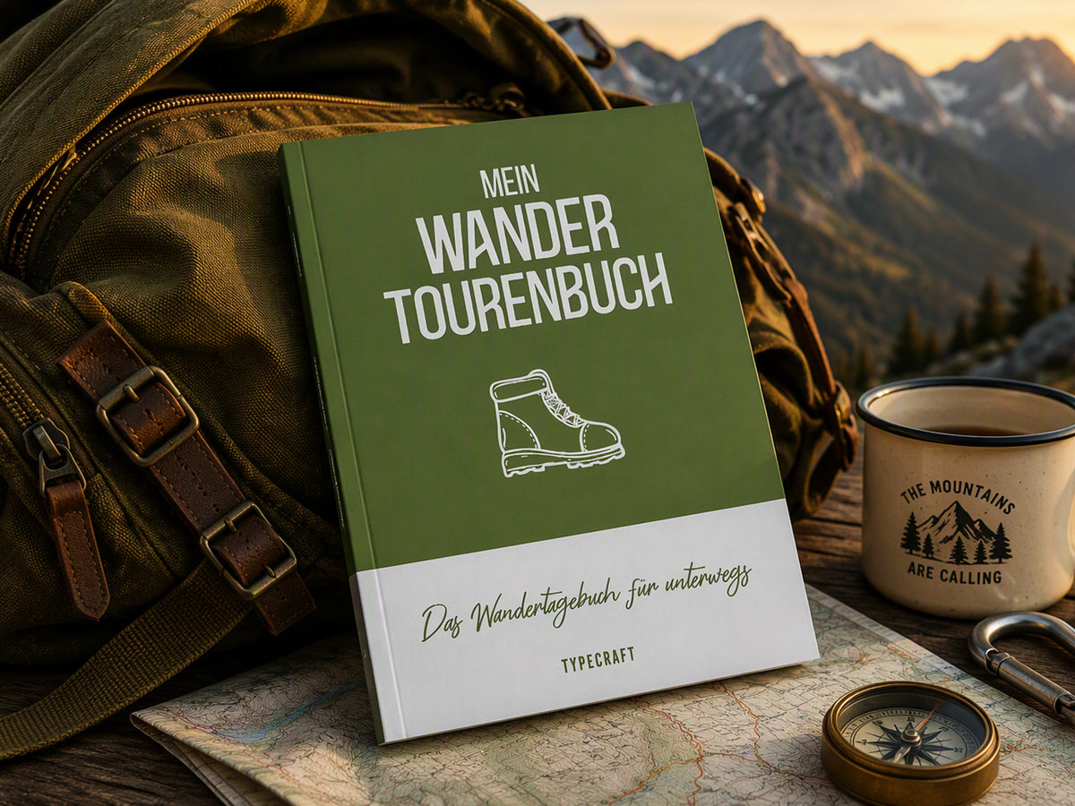 Mein Wander-Tourenbuch - Das Tourenbuch für unterwegs