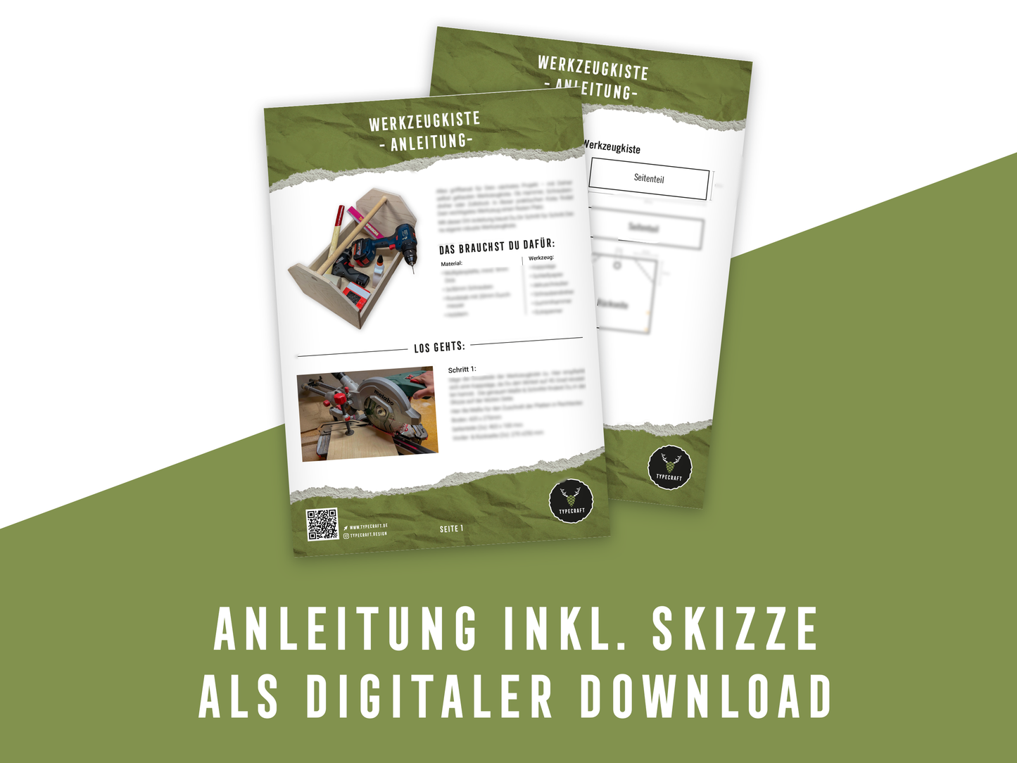 Werkzeugkiste selber bauen - Anleitung inkl. Skizze (PDF Download)