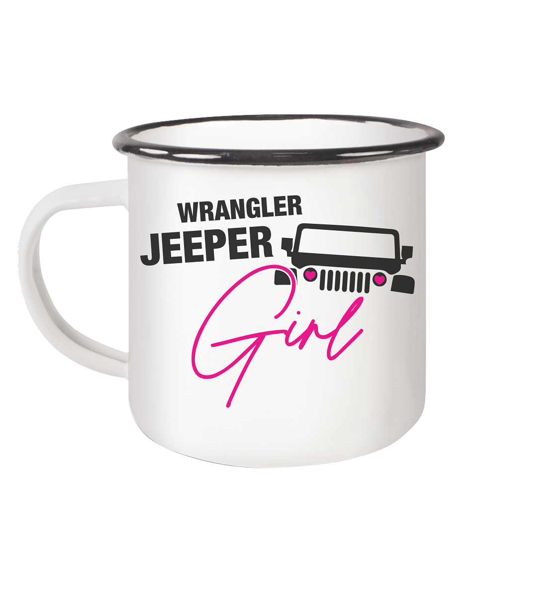 Wrangler Jeeper Girl – Emaille Tasse