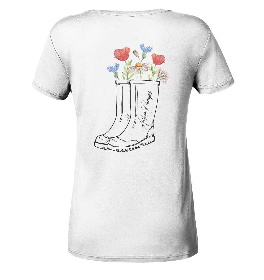 Ladies V-Neck Shirt „Acker Pumps“ – Dein Dorfkind-Statement für Alltag, Partys & Festivals