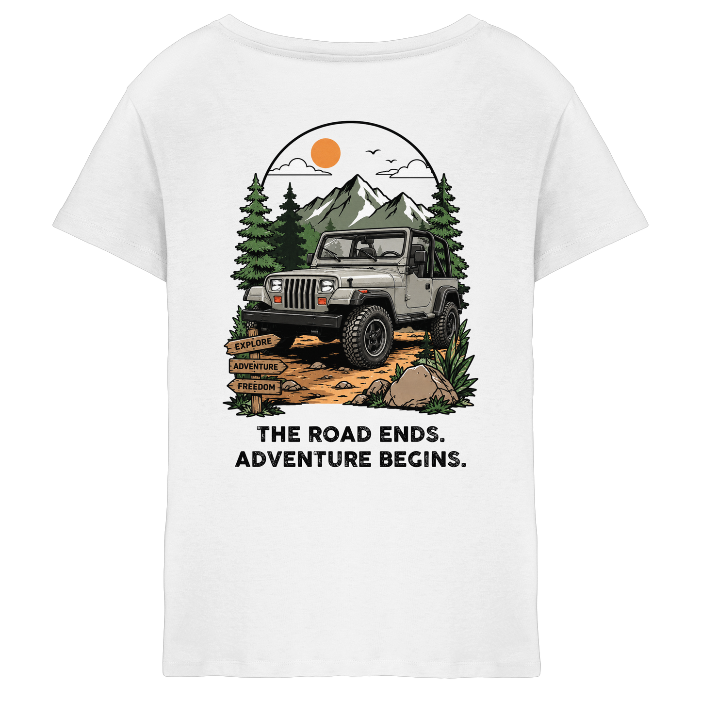 Ladies V-Neck Shirt - Wrangler YJ