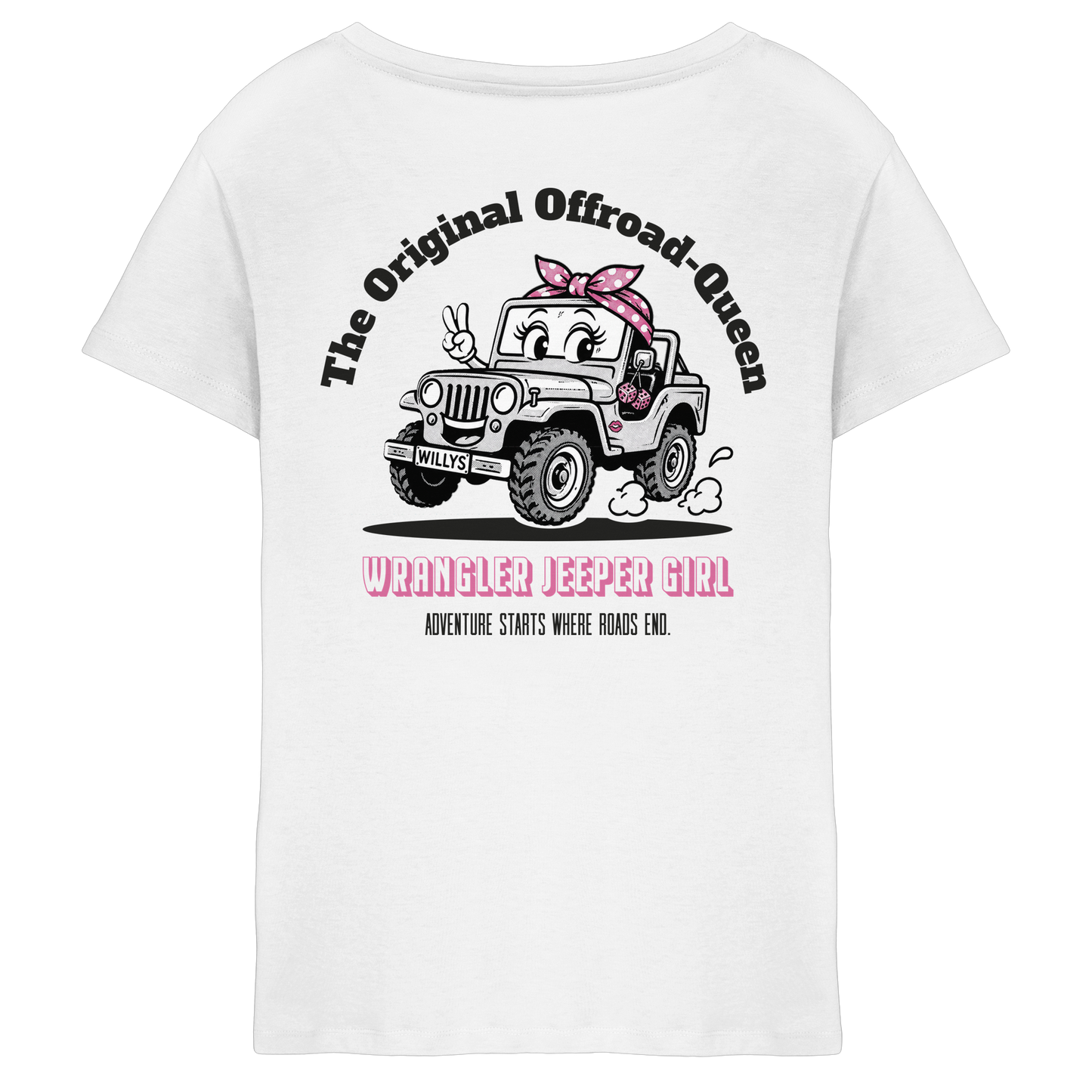 Offroad Queen - Wrangler Jeeper Girl - Ladies V-Neck Shirt