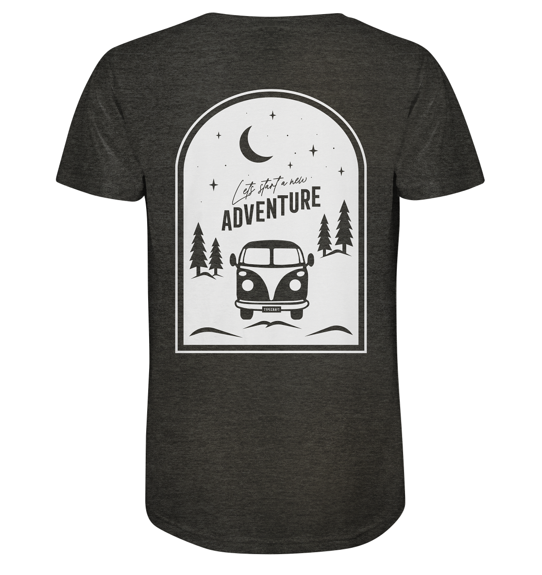 Organic Shirt „Let’s Start a New Adventure – Camping“