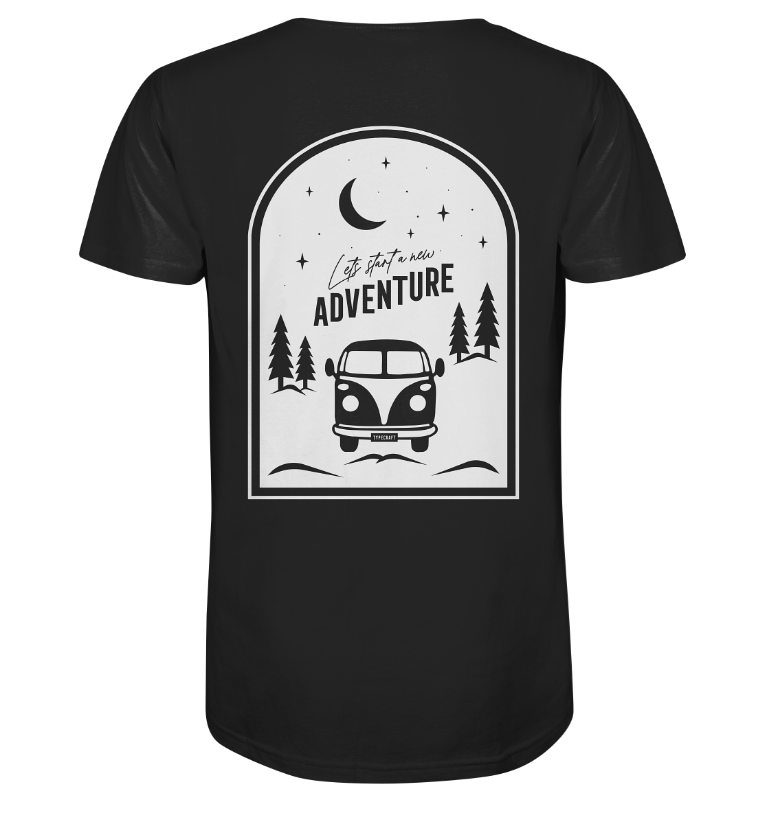 Organic Shirt „Let’s Start a New Adventure – Camping“