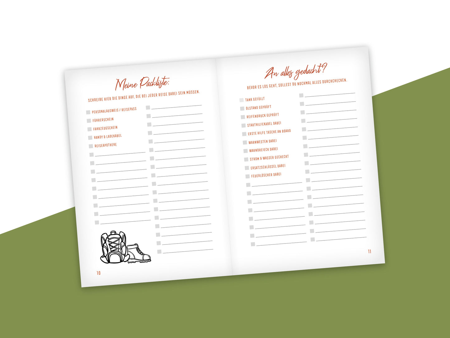 Mein Camping Roadbook – Dein Reisetagebuch für Camper, Vanlife &amp; Outdoor-Abenteuer