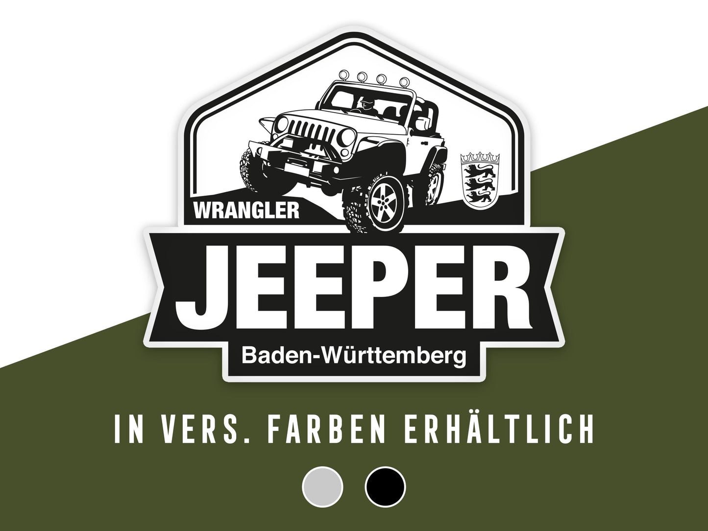 Wrangler Jeeper Baden-Württemberg Auto Aufkleber (2er Set)