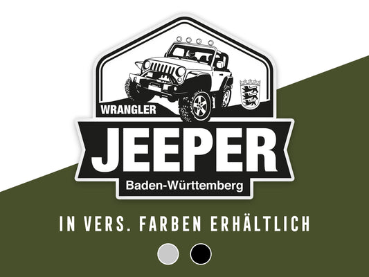 Wrangler Jeeper Baden-Württemberg Auto Aufkleber (2er Set)