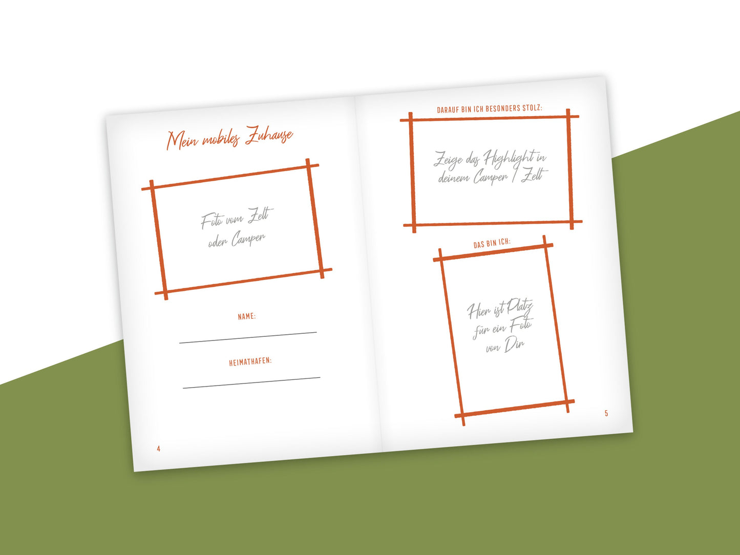 Mein Camping Roadbook – Dein Reisetagebuch für Camper, Vanlife &amp; Outdoor-Abenteuer