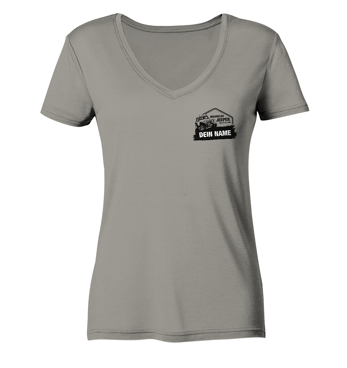 Wrangler Jeeper Girl – Ladies Organic V-Neck Shirt