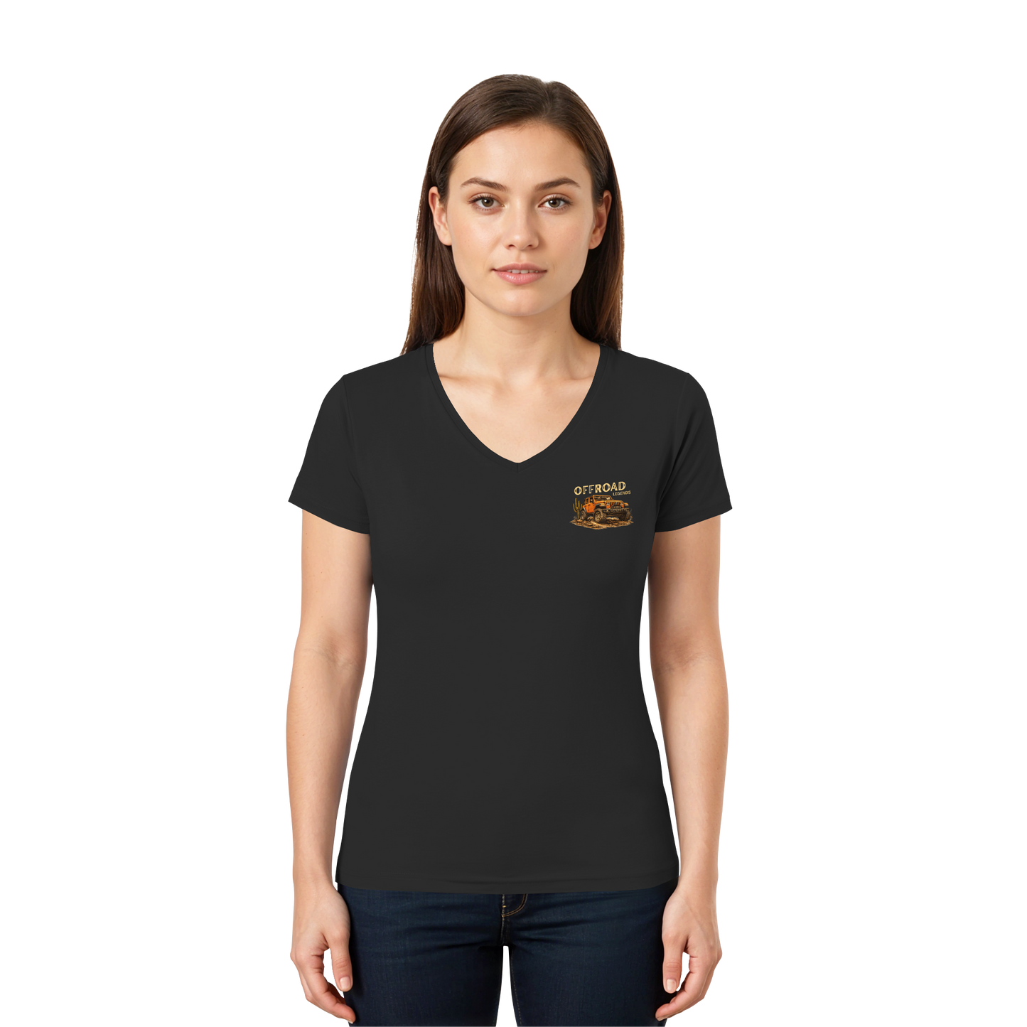 Offroad Legends - Mud & Mountains - Ladies V-Neck Shirt