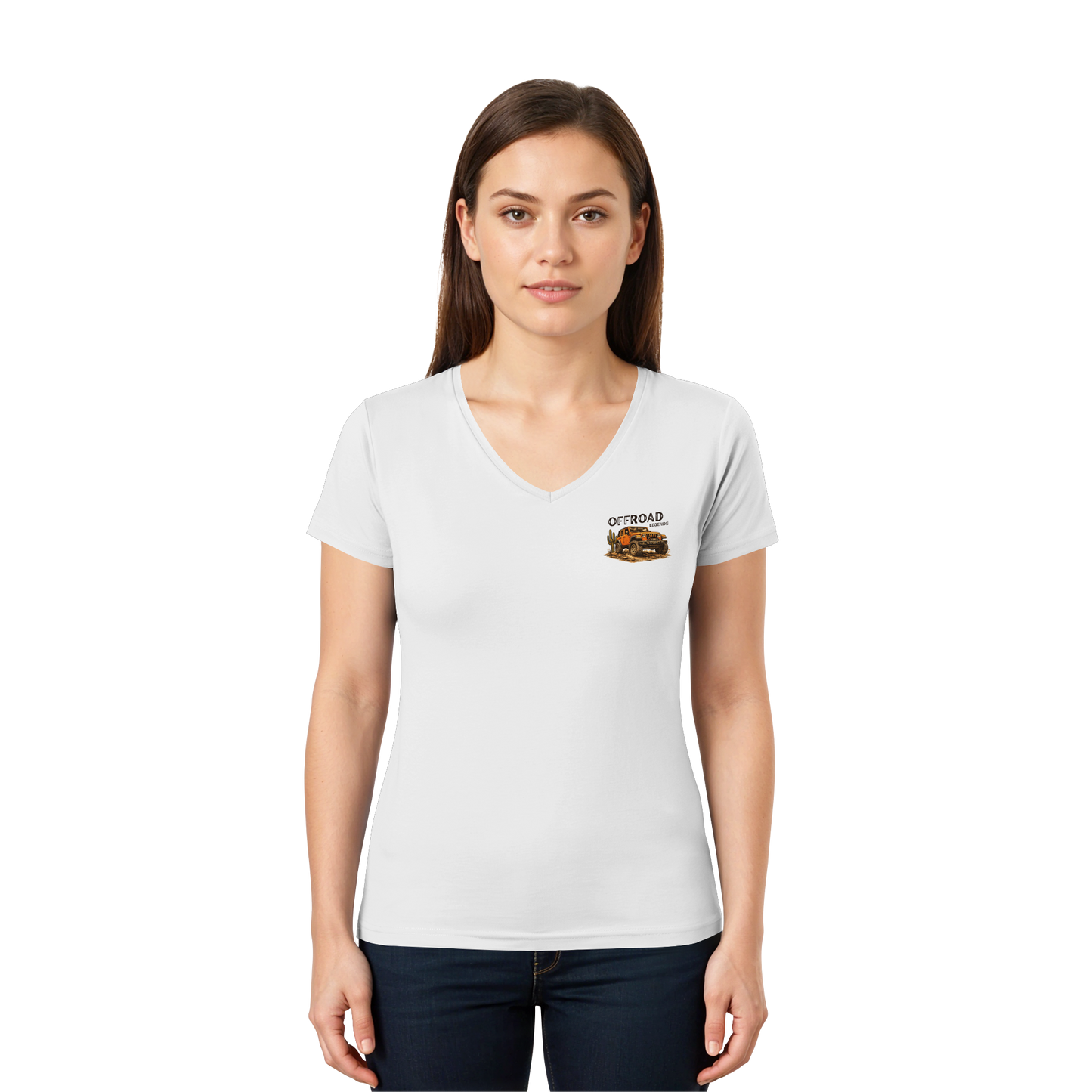 Offroad Legends - Mud & Mountains - Ladies V-Neck Shirt