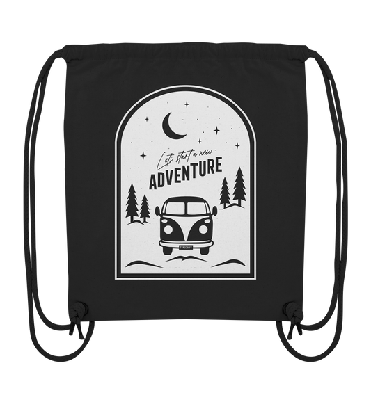 Organic Gym-Bag „Let’s Start a New Adventure – Camping“
