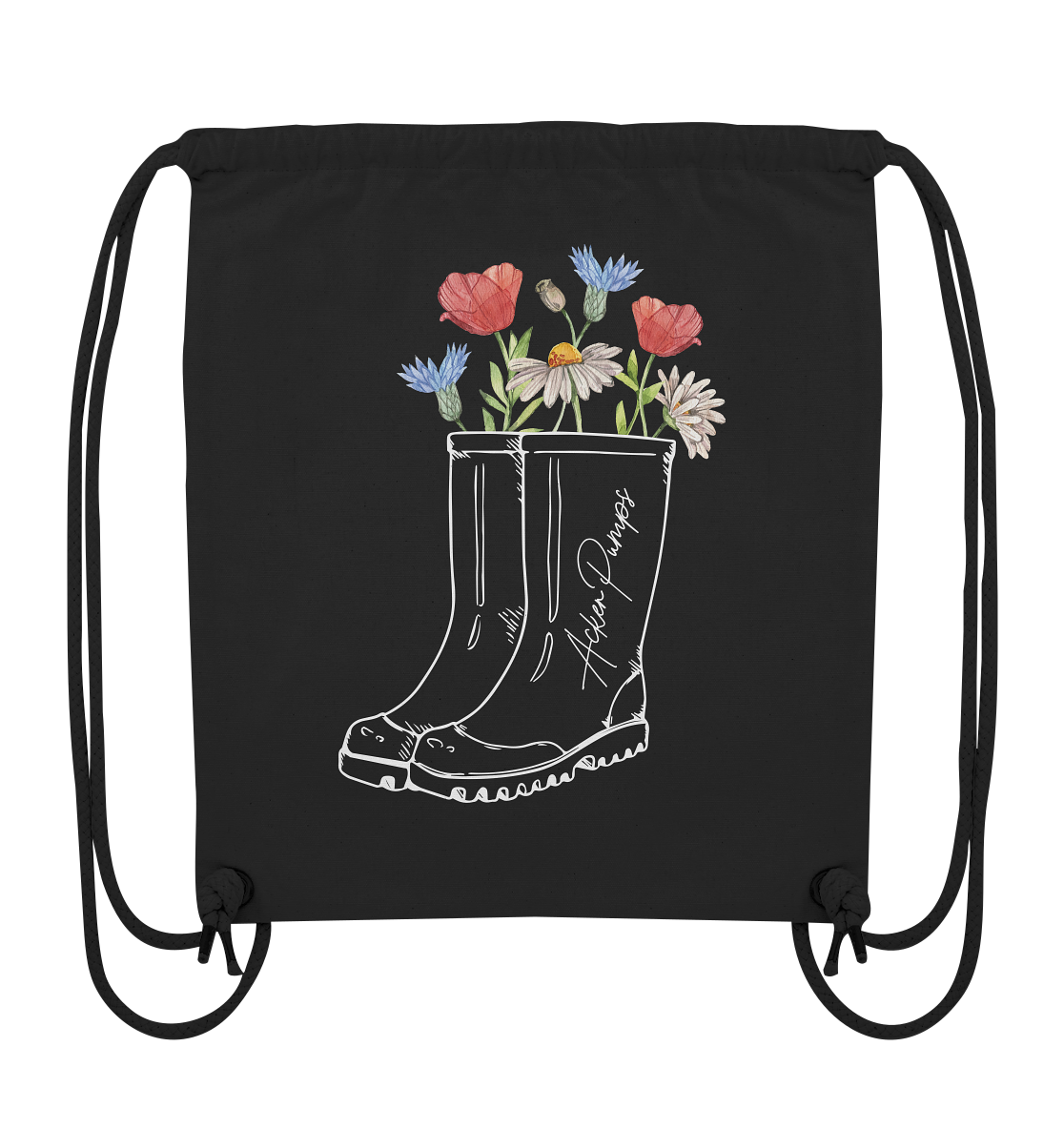 Organic Gym-Bag „Acker Pumps“ – Dein Dorfkind-Statement für Alltag, Partys & Festivals