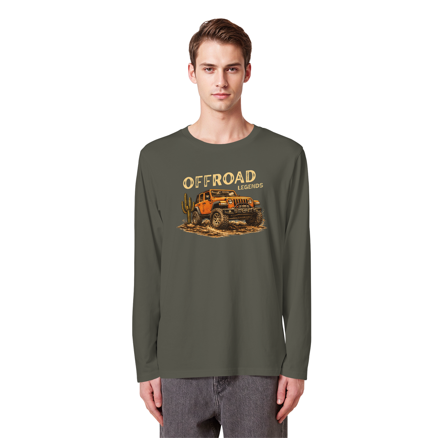 Offroad Legends - Mud & Mountains - Organic Longsleeve T-Shirt