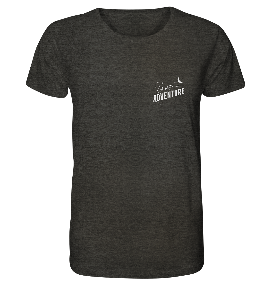 Organic Shirt „Let’s Start a New Adventure – Camping“