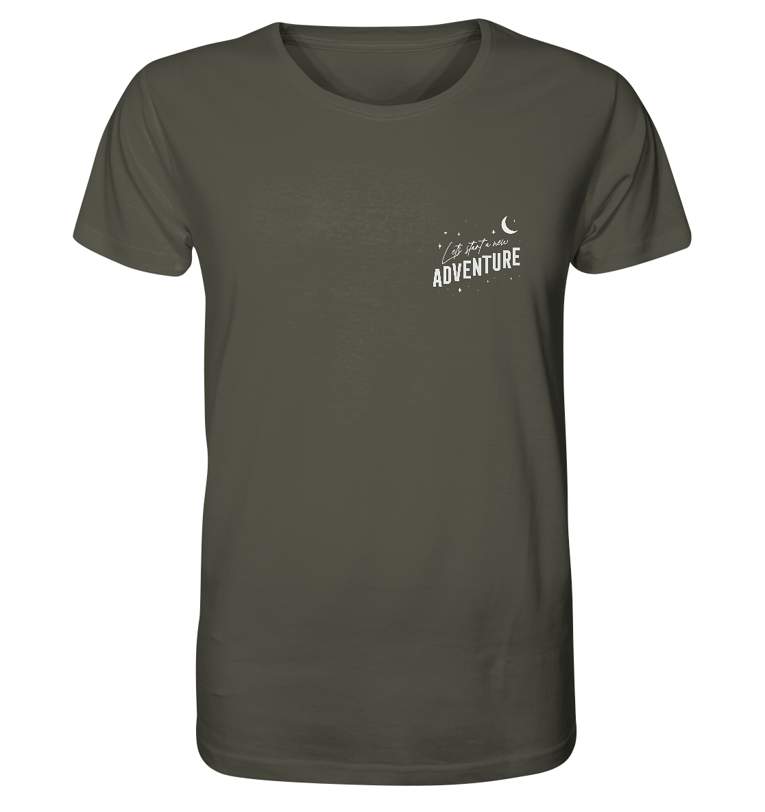 Organic Shirt „Let’s Start a New Adventure – Camping“