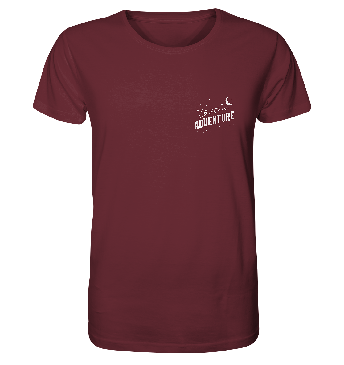 Organic Shirt „Let’s Start a New Adventure – Camping“