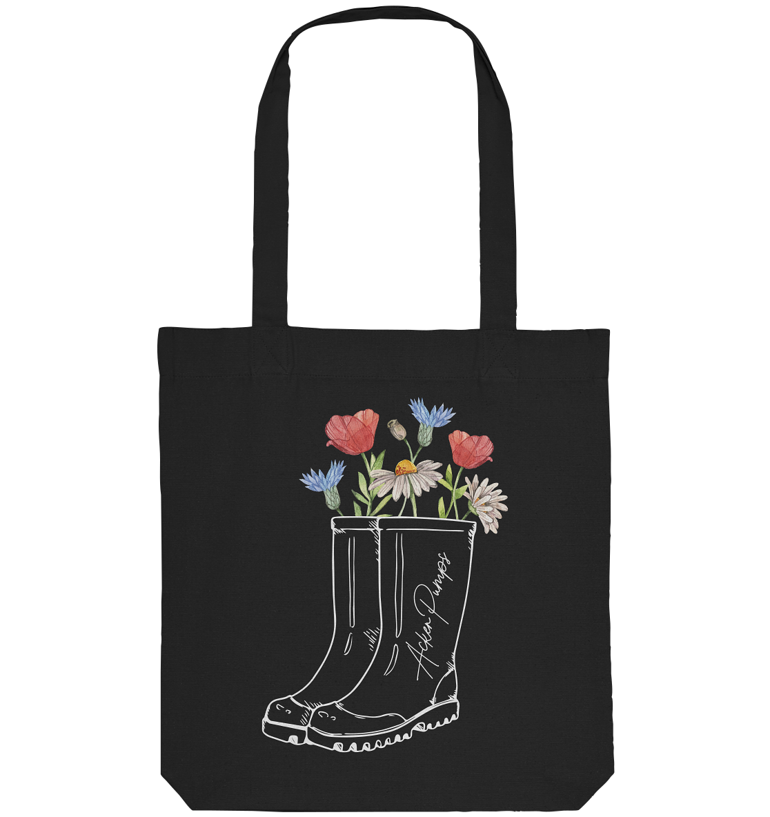 „Acker Pumps“ Organic Tote-Bag – Dein Dorfkind-Statement für Alltag, Partys & Festivals