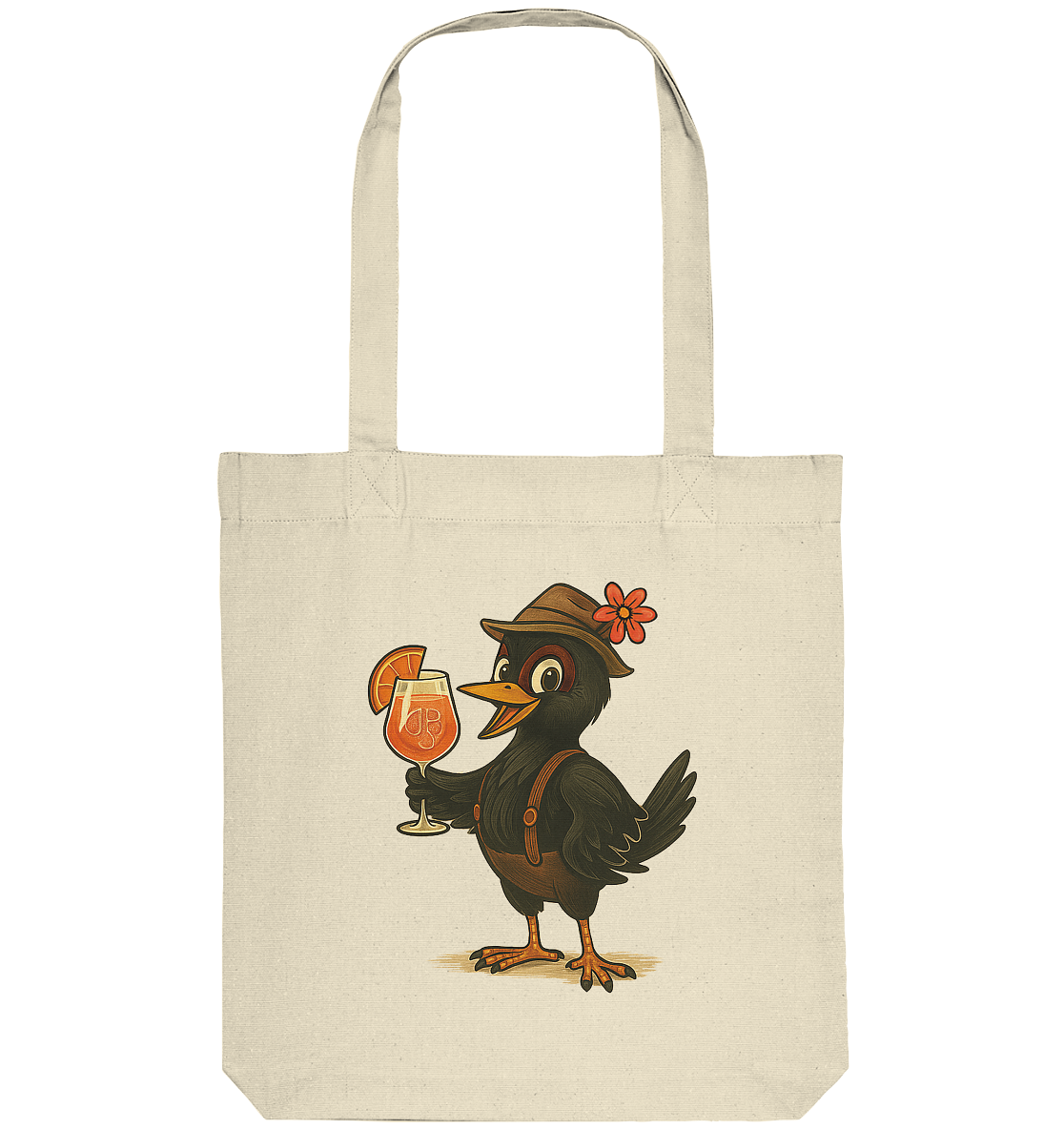Aperoly Amsel Organic Tote-Bag – der stylische Beutel für Aperol-Fans!