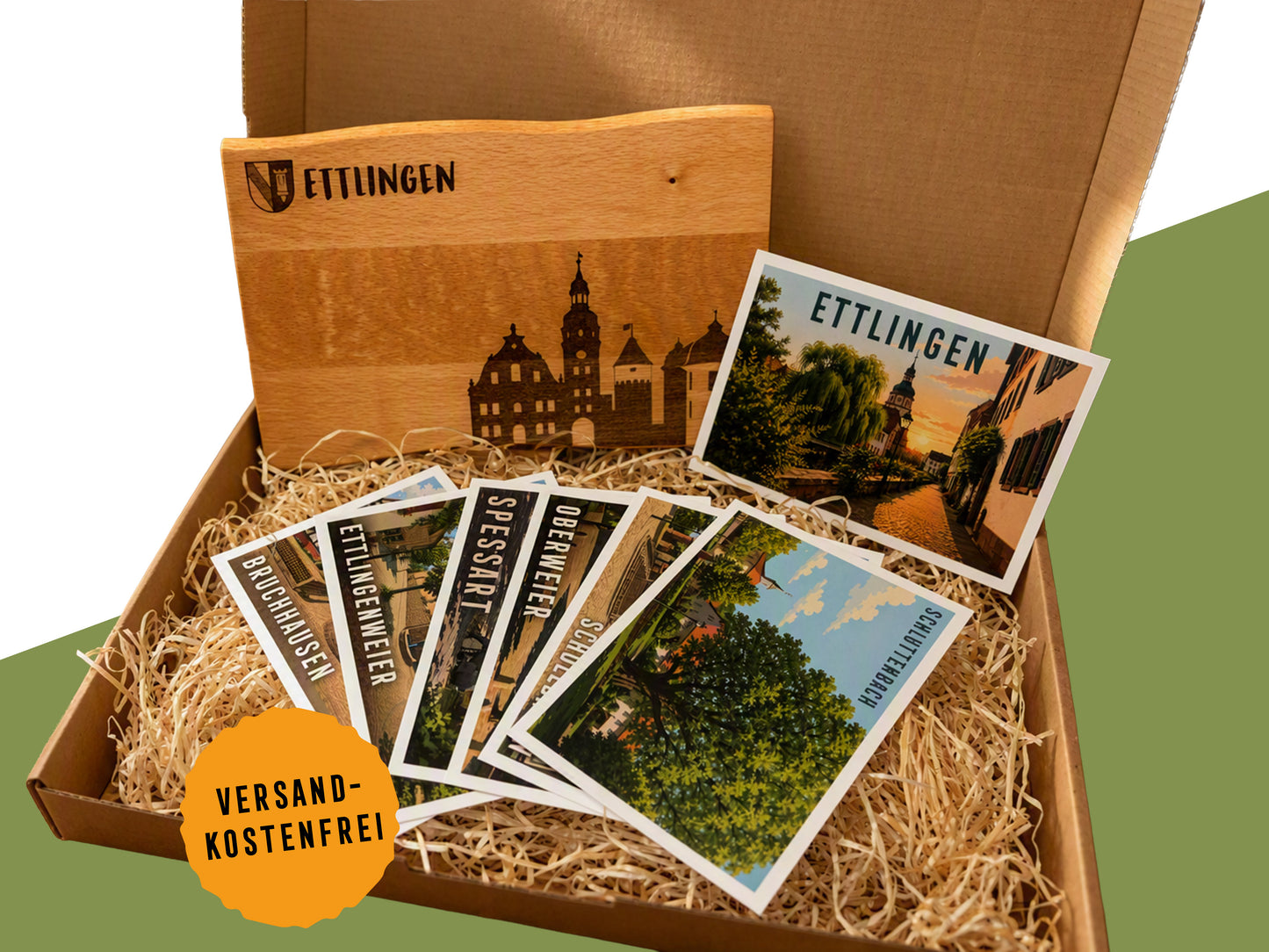 Geschenkset Ettlingen & Stadtteile – Heimat verschenken mit Stil
