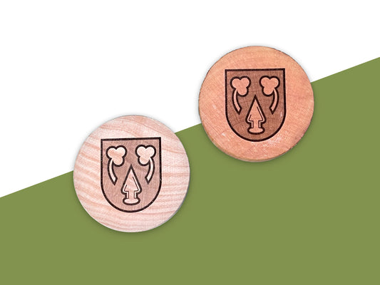 Flaschenöffner aus Buchenholz mit Lasergravur – Ettlingen Oberweier Edition