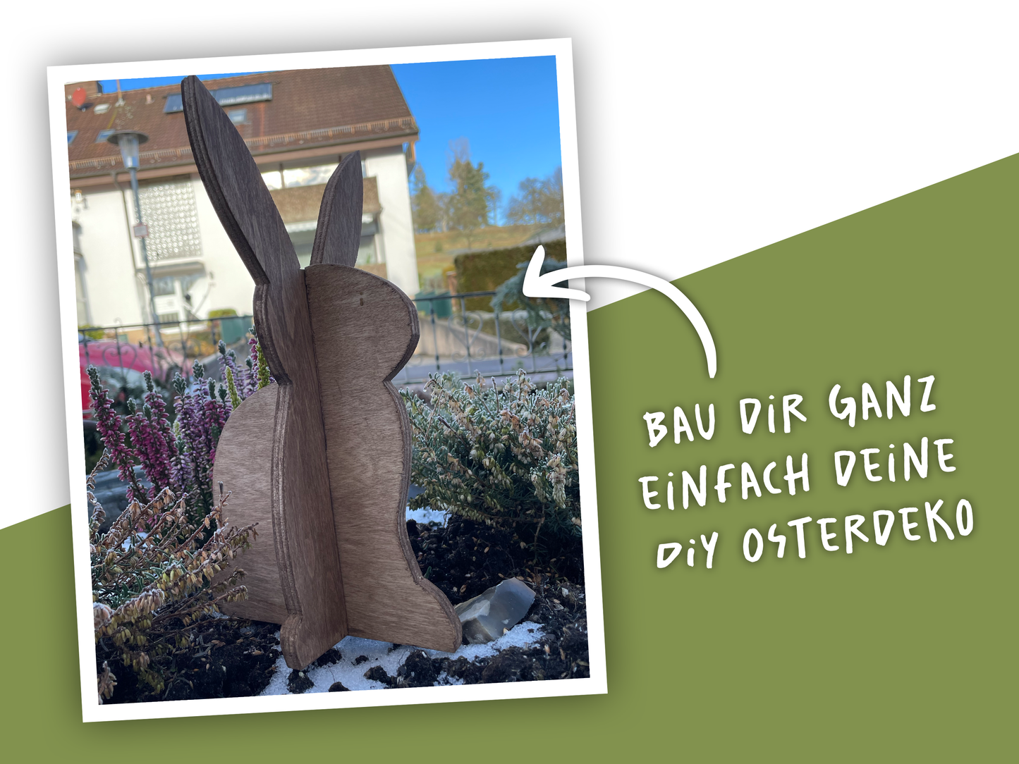 Osterdeko basteln: DIY-Steckfiguren Set aus Holz - Anleitung inkl. Schablone (PDF Download)