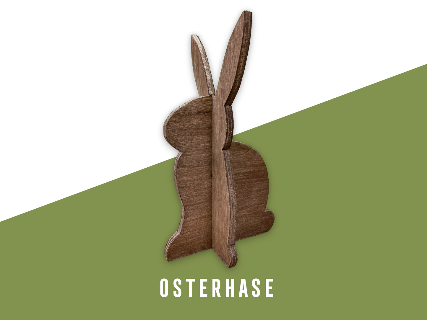 Osterdeko basteln: DIY-Steckfiguren Set aus Holz - Anleitung inkl. Schablone (PDF Download)